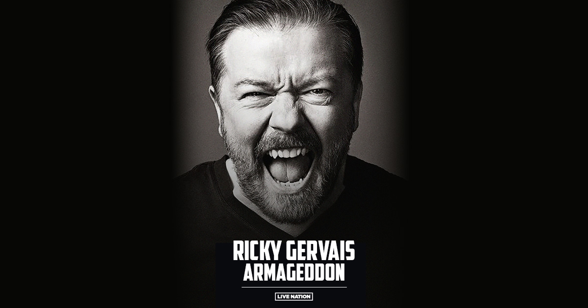 Ricky Gervais To Play The Hollwyood Bowl With New Show Armageddon