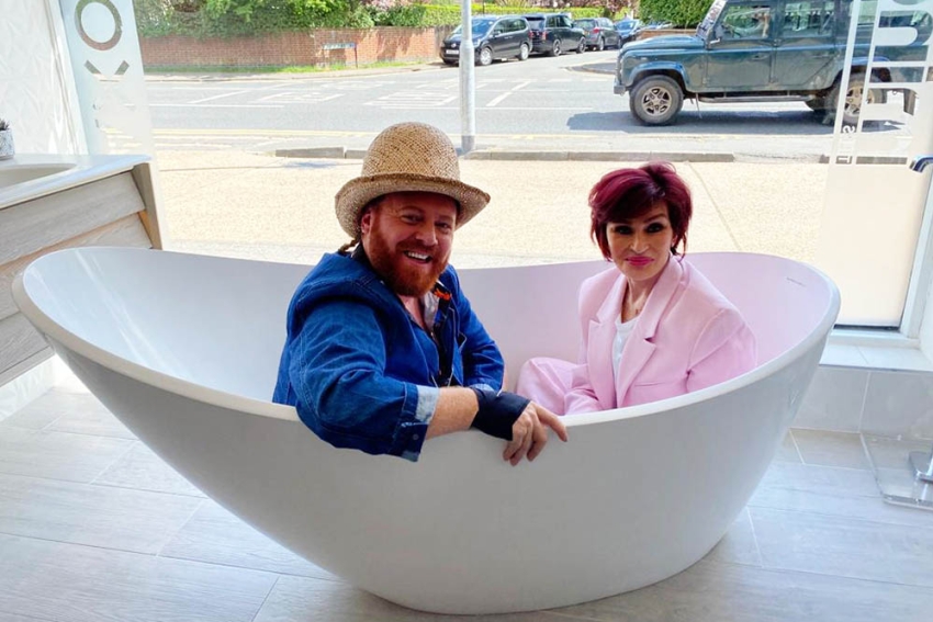 shops for a new toilet in Windsor with Sharon Osbourne