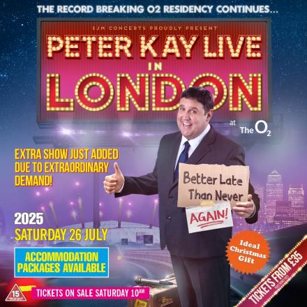 Peter Kay Adds Record-Breaking Date To London Run