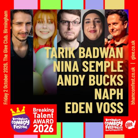Birmingham Comedy Festival Announces Breaking Talent Award 2026 Shortlist