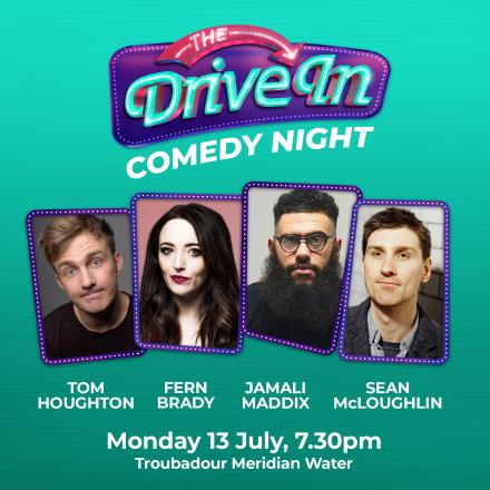 News: New Drive-In Comedy Night Announced With Tom Houghton, Fern Brady, Jamali Maddix, Sean McLoughlin