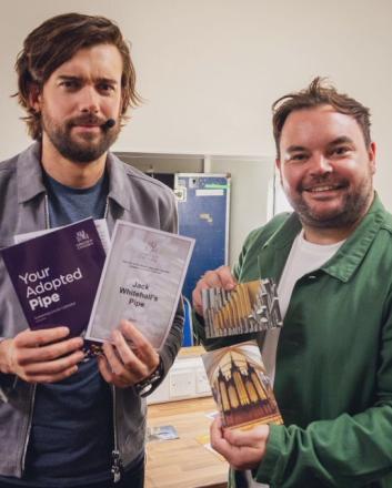 Jack Whitehall Gets Massive Organ Pipe