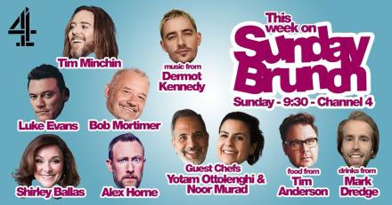 Sunday Brunch Guests – Bob Mortimer, Tim Minchin, Alex Horne