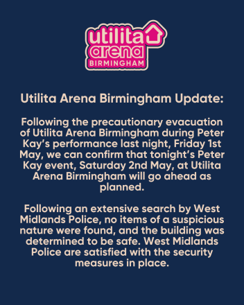Peter Kay Birmingham Gig To Go Ahead After Last Show Stopped
