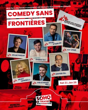 Dylan Moran, Ardal O'Hanlon, Grace Campbell, Christopher Hall, Elf Lyons, Anuvab Pal, Shabaz Al Play Major Fundraiser