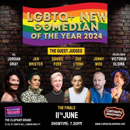 Finalists Confirmed For LGBTQ+ New Comedian of the Year Competition 2024