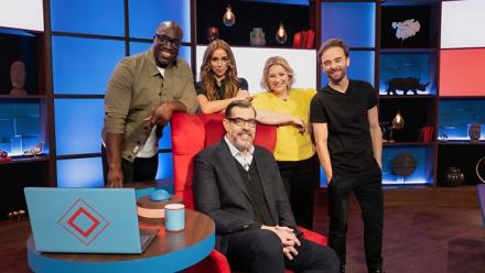 TV: Richard Osman's House of Games with Una Healy, Joanna Page, Jack P Shepherd and Emmanuel Sonubi TV: Richard Osman's House of Games with Una Healy, Joanna Page, Jack P Shepherd and Emmanuel Sonubi