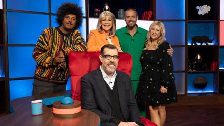 Richard Osman's House of Games with Rosie Ramsey, Nathan Bryon, Ruth Langsford and Spencer Matthews Richard Osman's House of Games with Rosie Ramsey, Nathan Bryon, Ruth Langsford and Spencer Matthews