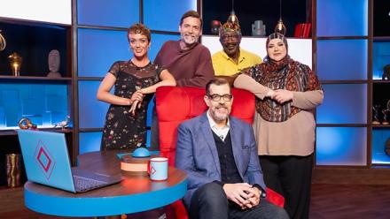 Richzard Osman's House of Games With Fatiha El-Ghorri, Patrick Grant, Mr Motivator and Lauren Oakley