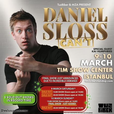 Daniel Sloss To Film Latest Show