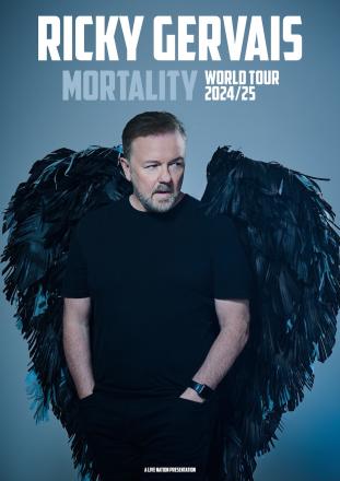 Ricky Gervais Announces More UK & European Dates For Mortality
