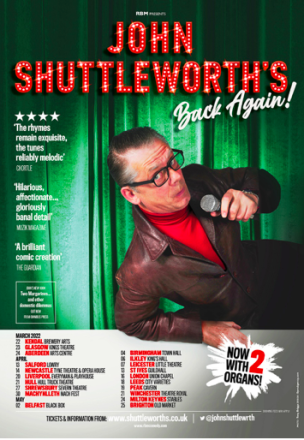 John Shuttleworth 2022 Tour Dates And Book