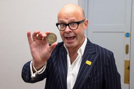 Harry Hill Receives Slapstick Festival Medal