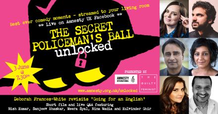 News: Amnesty Goes Online For Shows With Eddie Izzard, Nish Kumar, Guilty Feminist & Goodness Gracious Me Reunion News: Amnesty Goes Online For Shows With Eddie Izzard, Nish Kumar, Guilty Feminist & Goodness Gracious Me Reunion