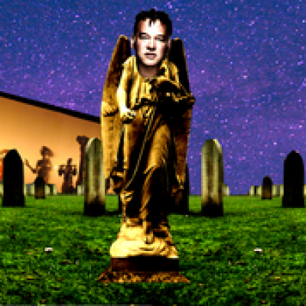 Stewart Lee in a Cemetery