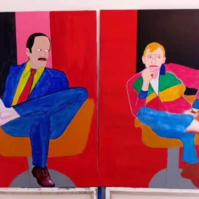 Artists Mark John Cleese's 85th Birthday With New Paintings 