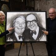 Eric Morecambe’s Family Unveil Centenary Portrait of Morecambe and Wise