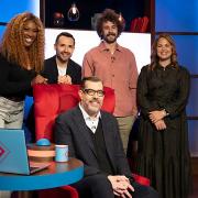 Richard Osman's House Of Games With Josh Pugh, Will Bayley, Montell Douglas and Giovanna Fletcher and Josh Pugh 