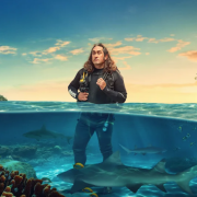 Ross Noble Is Not As Lazy As He Looks In Shark!